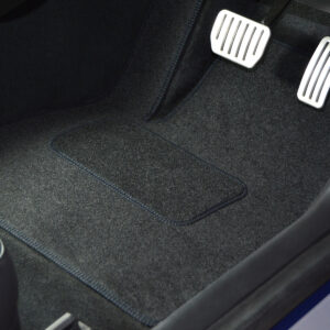 Vinorico Mazda 2 2003-2007 Car Mats | Black Motor with Black Trim & Carpet Heelpad